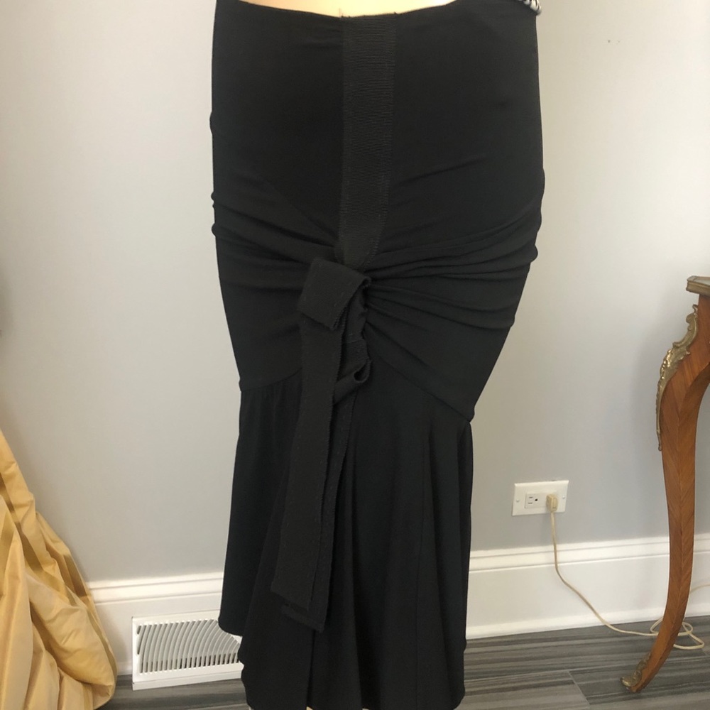 Roberto Cavalli Black Skirt w/a bow,s.40(6),new